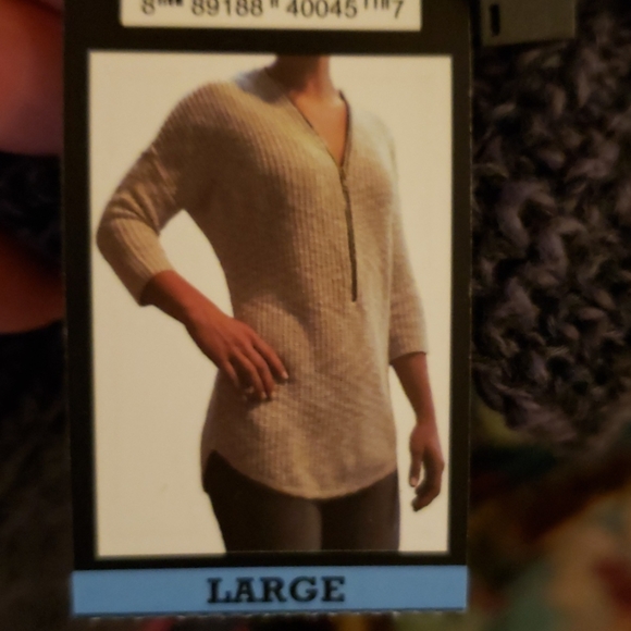 ABS Allen Schwartz Zipper Sweater NWT - Picture 5 of 5